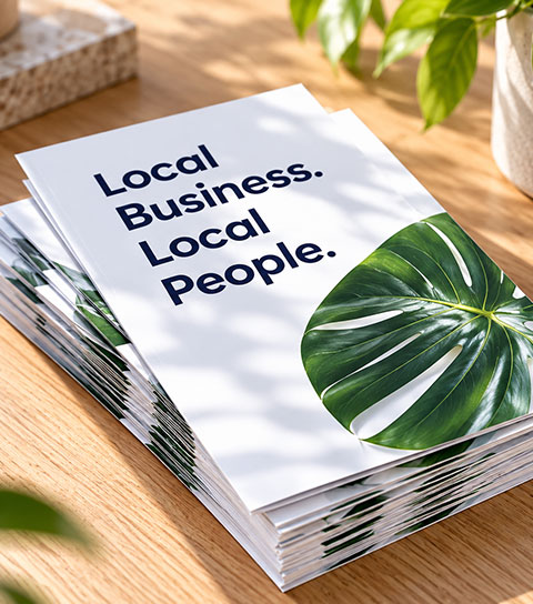 Printed business leaflets and flyers